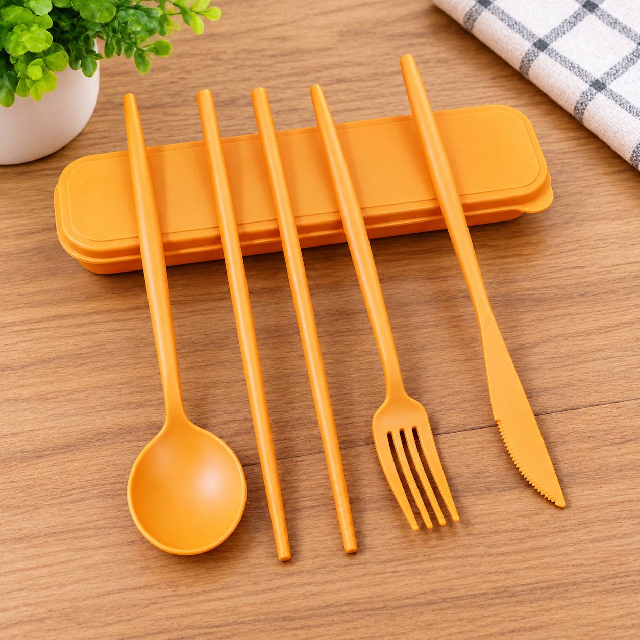 5 Piece Plastic Cutlery Set